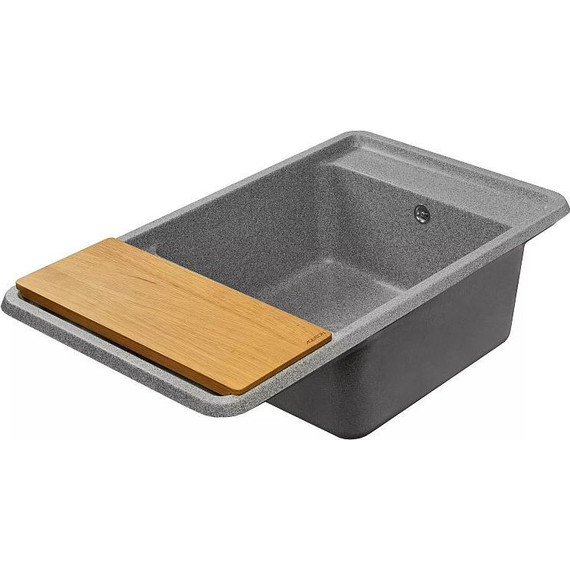 Кухонная мойка Акватон Беллис 1A724832BS230, серый, Цвет производителя: серый фото 6