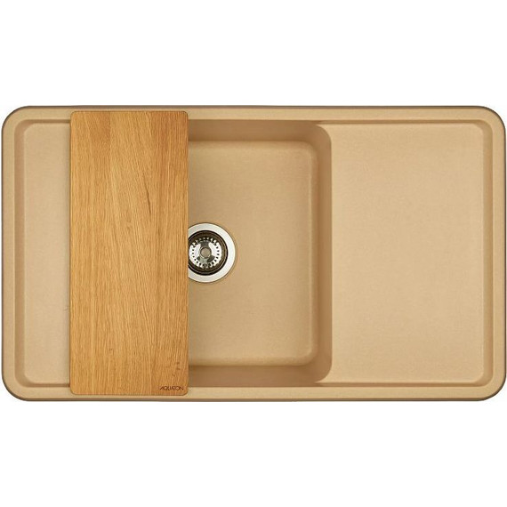 Кухонная мойка Акватон Беллис 1A724832BS260, латте, Цвет производителя: латте фото 3