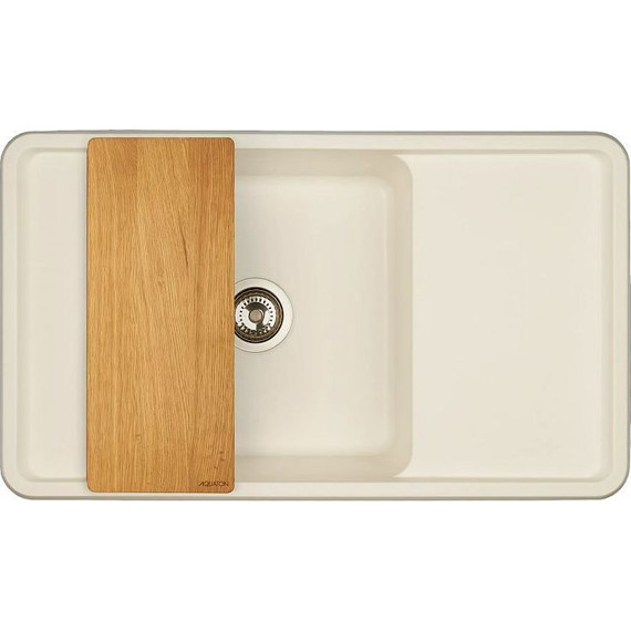 Кухонная мойка Акватон Беллис 1A724832BS240, жемчуг, Цвет производителя: жемчуг фото 3