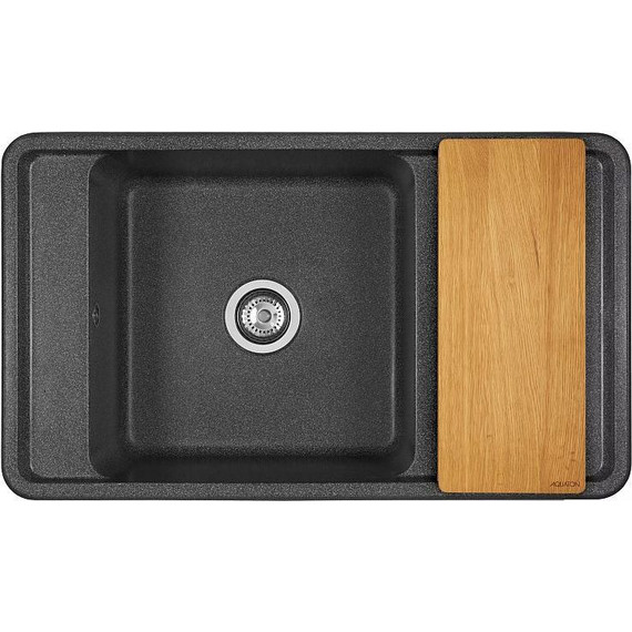 Кухонная мойка Акватон Беллис 1A724832BS210, графит, Цвет производителя: графит фото 2