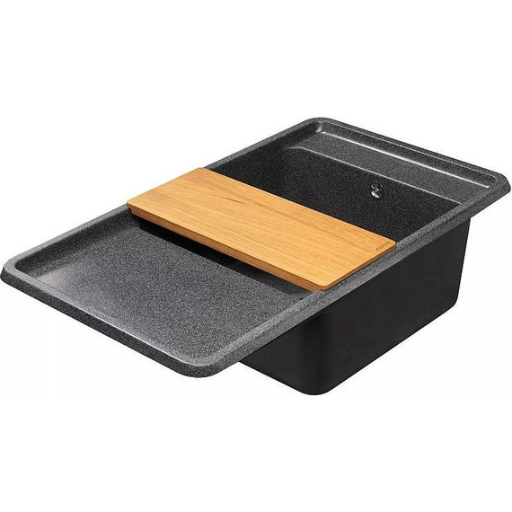 Кухонная мойка Акватон Беллис 1A724832BS210, графит, Цвет производителя: графит фото 5