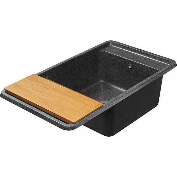 Кухонная мойка Акватон Беллис 1A724832BS210, графит, Цвет производителя: графит фото 6