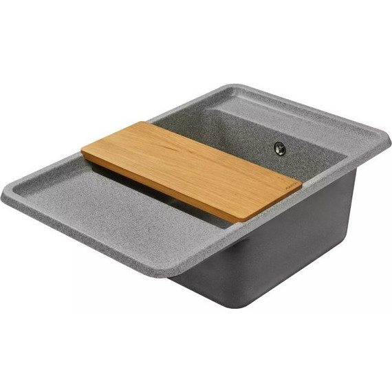 Кухонная мойка Акватон Беллис 1A725032BS230, серый, Цвет производителя: серый фото 3