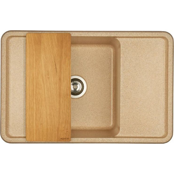 Кухонная мойка Акватон Беллис 1A725032BS220, песочный, Цвет производителя: песочный фото 3