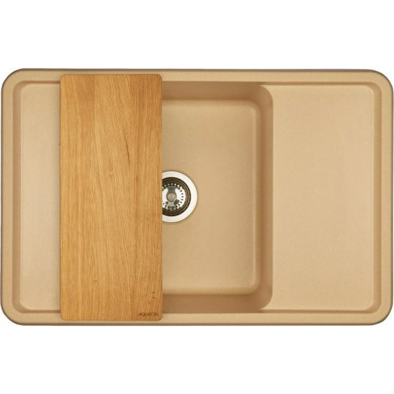 Кухонная мойка Акватон Беллис 1A725032BS260, латте, Цвет производителя: латте фото 5