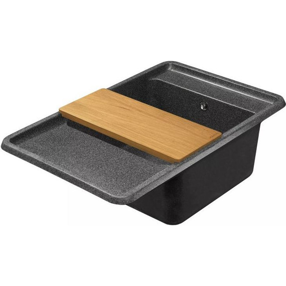 Кухонная мойка Акватон Беллис 1A725032BS210, графит, Цвет производителя: графит фото 6