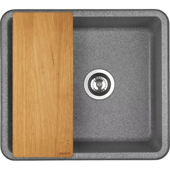 Кухонная мойка Акватон Беллис 1A724932BS230, серый, Цвет производителя: серый фото 2