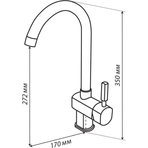 Смеситель для кухни Акватон Лиам 1AX003FCXX260, латте фото 3