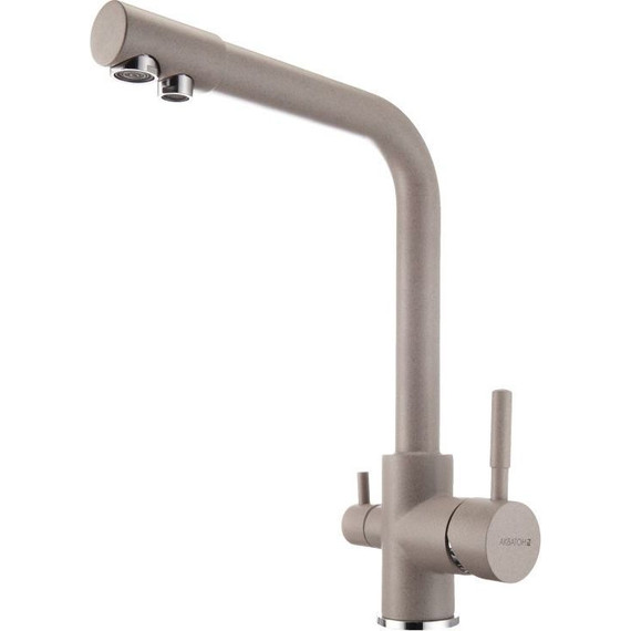 Смеситель для кухни Акватон Руан 1AX004FCXX250, серый шелк фото 2