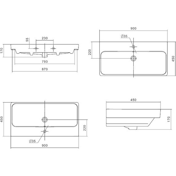 Тумба подвесная с раковиной Акватон Сканди 90 см 1A2519K0SDZ90, белый/дуб рустикальный фото 16