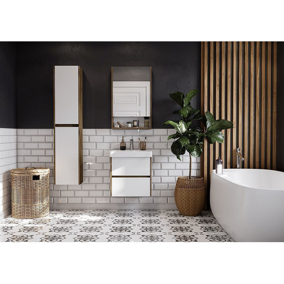 Тумба подвесная с раковиной Акватон Сканди 45 см 1A2516K0SDZ90, белый/дуб рустикальный - 9 Тумба подвесная с раковиной Акватон Сканди 45 см 1A2516K0SDZ90, белый/дуб рустикальный фото 9