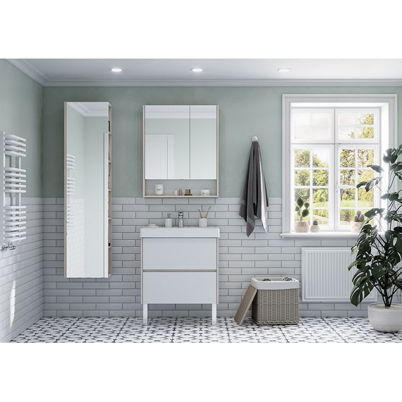 Тумба подвесная с раковиной Акватон Сканди 70 см 1A2518K0SDB20, белый/дуб верона - 6 Тумба подвесная с раковиной Акватон Сканди 70 см 1A2518K0SDB20, белый/дуб верона фото 6