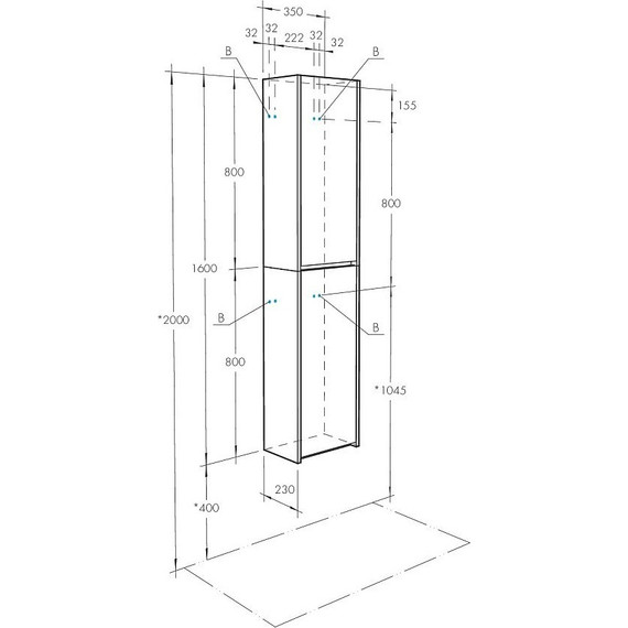 Шкаф подвесной Акватон Сканди 35 см 1A255003SDB20, белый/дуб верона фото 8