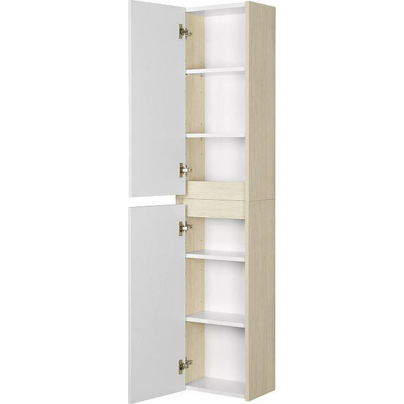 Шкаф подвесной Акватон Сканди 35 см 1A255003SDB20, белый/дуб верона фото 4