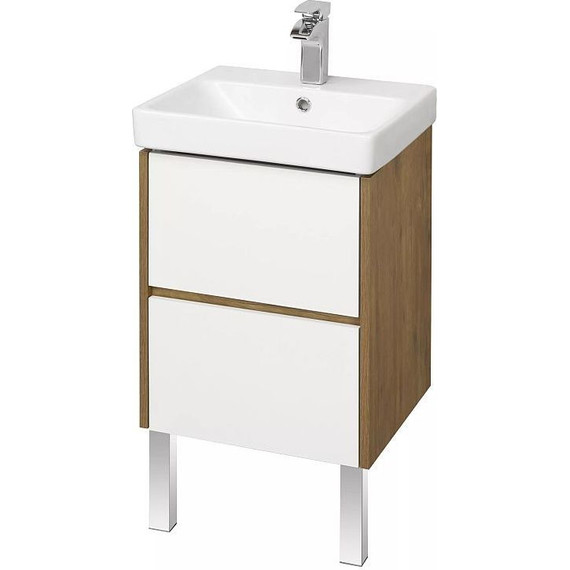 Тумба подвесная с раковиной Акватон Сканди 45 см 1A2516K0SDZ90, белый/дуб рустикальный - 5 Тумба подвесная с раковиной Акватон Сканди 45 см 1A2516K0SDZ90, белый/дуб рустикальный фото 5