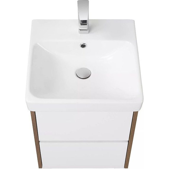 Тумба подвесная с раковиной Акватон Сканди 45 см 1A2516K0SDZ90, белый/дуб рустикальный - 7 Тумба подвесная с раковиной Акватон Сканди 45 см 1A2516K0SDZ90, белый/дуб рустикальный фото 7