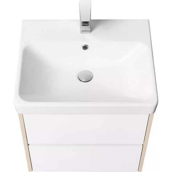 Тумба подвесная с раковиной Акватон Сканди 55 см 1A2517K0SDB20, белый/дуб верона - 4 Тумба подвесная с раковиной Акватон Сканди 55 см 1A2517K0SDB20, белый/дуб верона фото 4