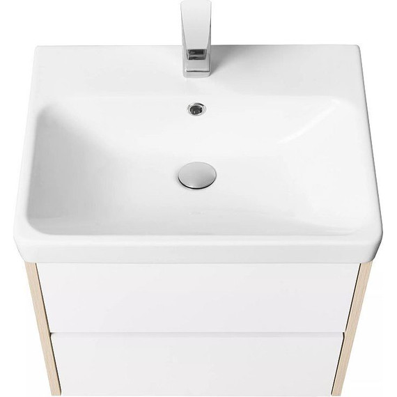 Тумба подвесная с раковиной Акватон Сканди 70 см 1A2518K0SDB20, белый/дуб верона - 4 Тумба подвесная с раковиной Акватон Сканди 70 см 1A2518K0SDB20, белый/дуб верона фото 4