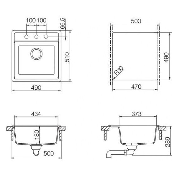 Кухонная мойка Schock Nemo 50 701005, баварский камень фото 3