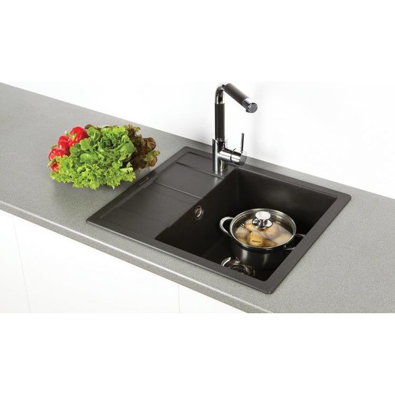 Кухонная мойка Schock Optima 45D 700786, оникс фото 2