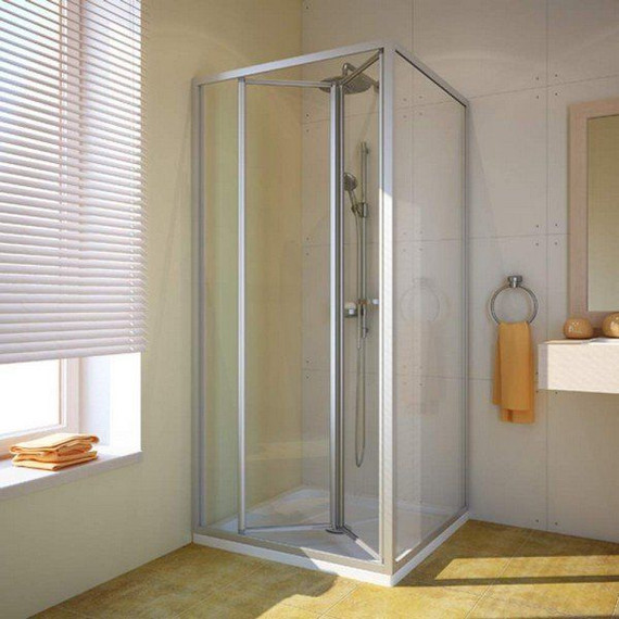 Душевое ограждение Aquaton Prima 90х90 см 1AX012SSXX000, алюминий/прозрачное фото 3