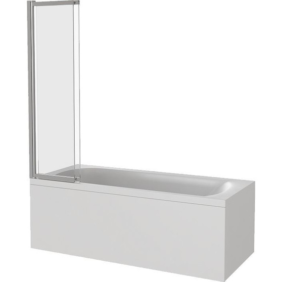 Шторка для ванны Bas Screen SLR-100-C-CH 1000х1400 мм, хром/прозрачное фото 2