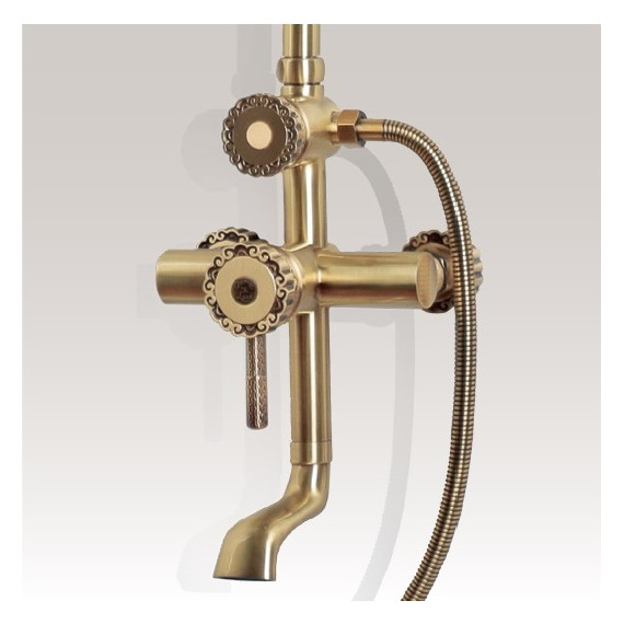 Душевая стойка Bronze de Luxe Windsor 10120F, бронза фото 2