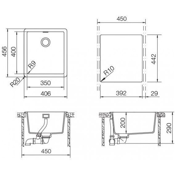 Кухонная мойка Schock Greenwich 45 700895, пуро фото 2