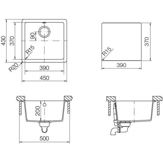 Кухонная мойка Schock Soho 50 700567, пуро фото 3