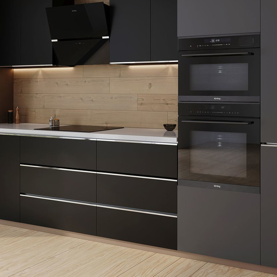 Встраиваемый электрический духовой шкаф с микроволнами Korting OKB 1340 GNBX MW фото 4