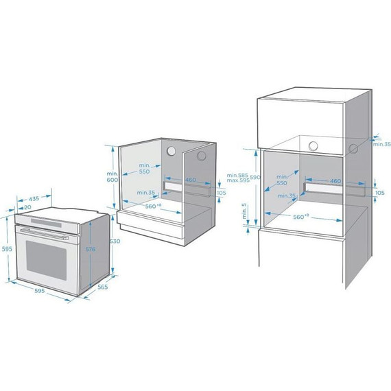 Встраиваемый электрический духовой шкаф с микроволнами Korting OKB 1340 GNBX MW фото 5
