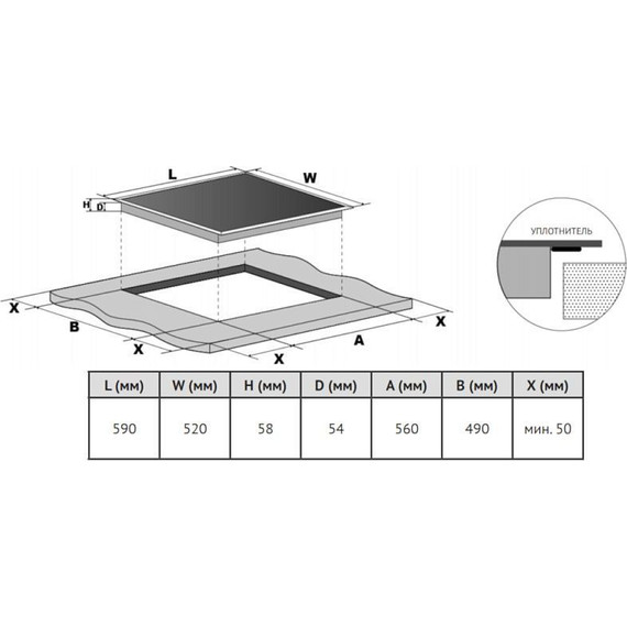 Индукционная варочная поверхность Korting HI 64540 B - 2 Индукционная варочная поверхность Korting HI 64540 B фото 2