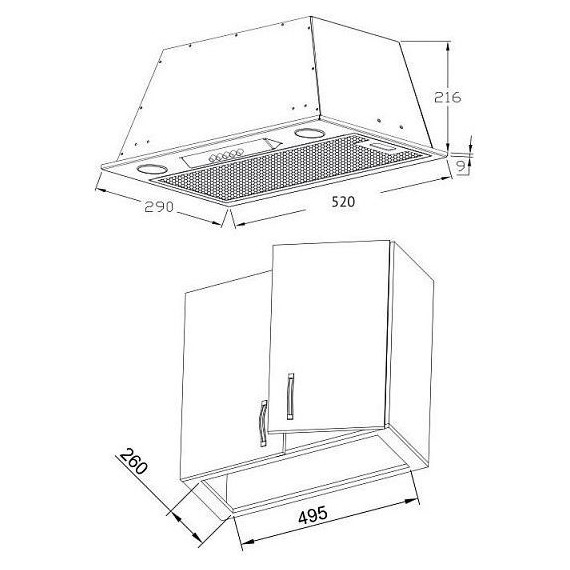 Вытяжка Korting KHI 6530 W фото 2