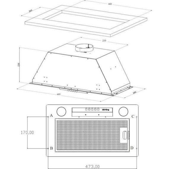 Вытяжка Korting KHI 6631 RB фото 4
