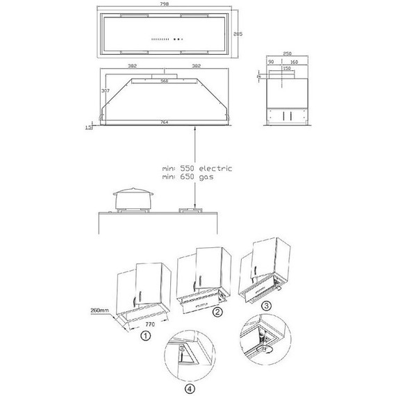 Вытяжка Korting KHI 9997 GB фото 4