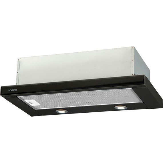 Вытяжка Korting KHP 6617 GN (чёрное стекло) фото 
