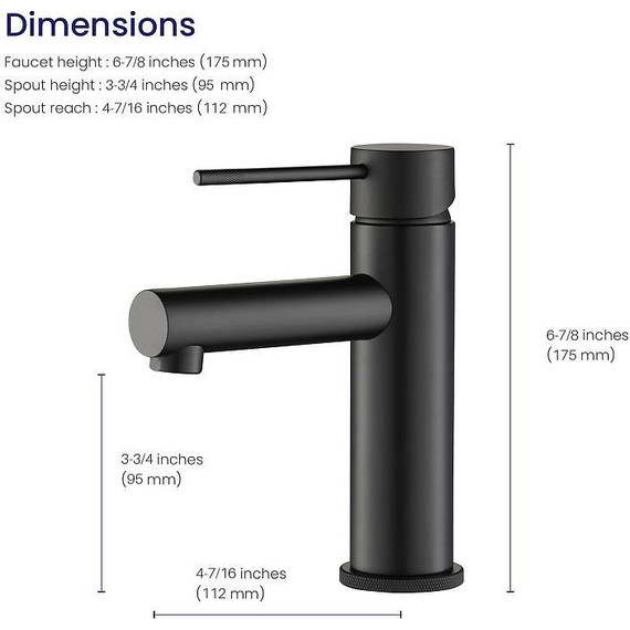 Смеситель для раковины Timo Saona 2361/03F, черный - 6 Смеситель для раковины Timo Saona 2361/03F, черный фото 6
