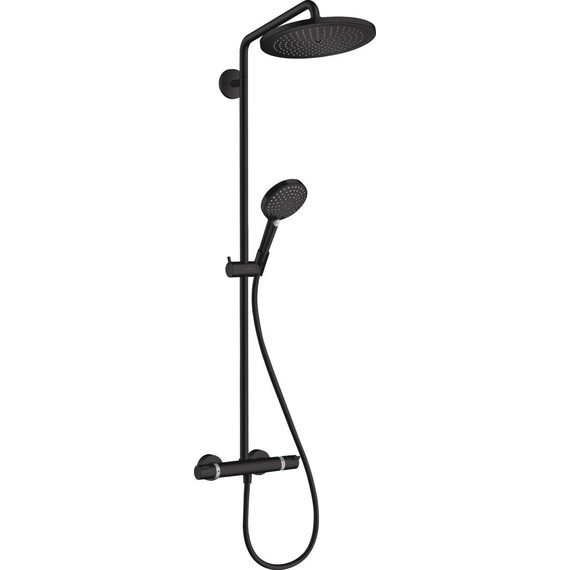 Душевая стойка с термостатом Hansgrohe Raindance Select S Showerpipe 280 1jet 26890670, черный фото 