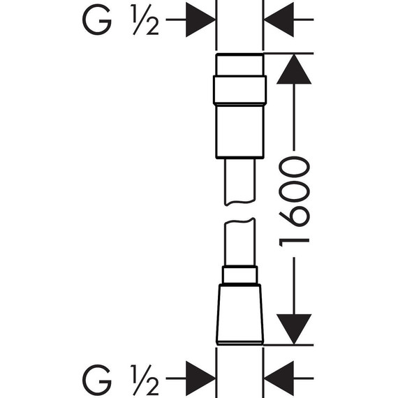 Душевой шланг Hansgrohe Isiflex 1600 мм 28248000 фото 2
