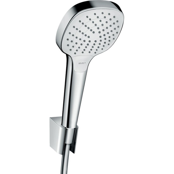 Душевой гарнитур Hansgrohe Croma Select E 26425400, белый/хром фото 