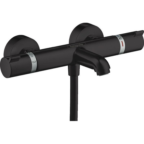 Смеситель для ванны с термостатом Hansgrohe Ecostat Comfort 13114670, черный матовый фото 