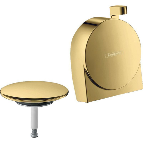 Внешняя часть излива на ванну с набором для слива и перелива Hansgrohe Exafill S 58117990, золото фото 