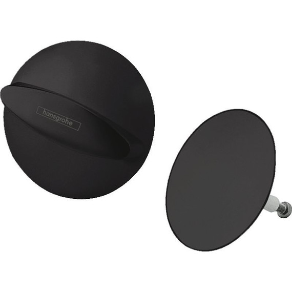 Внешняя часть набора для слива и перелива Hansgrohe Flexaplus 58185670, черный фото 