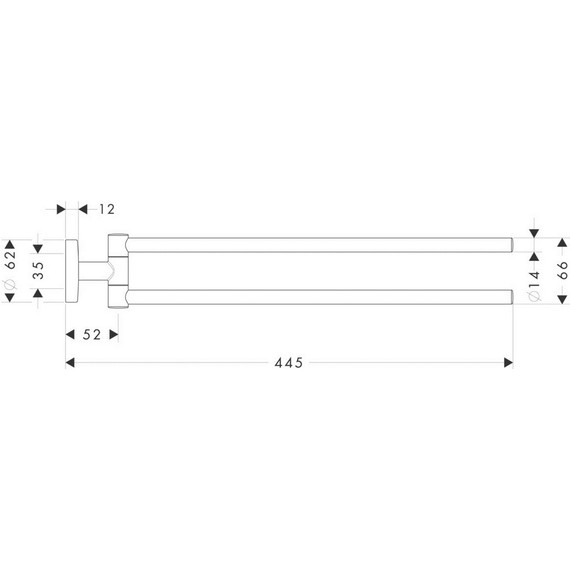 Полотенцедержатель Hansgrohe Logis 40512000 фото 3