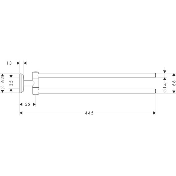 Полотенцедержатель Hansgrohe Logis Classic 41612000 фото 3