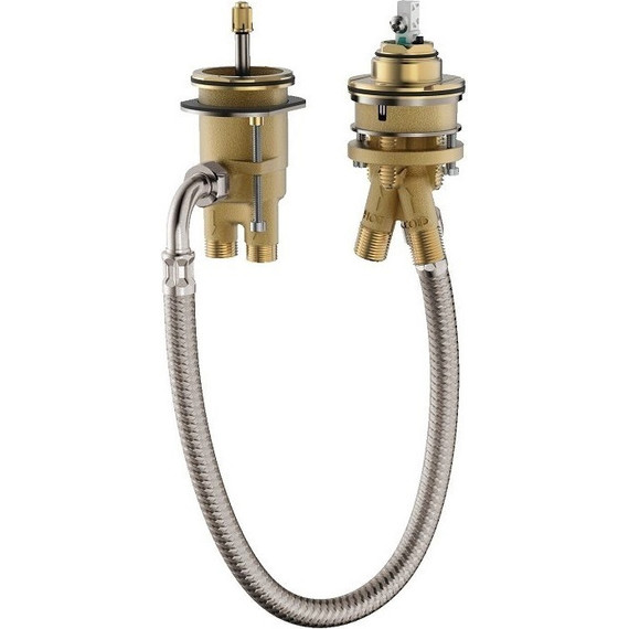 Скрытая часть Hansgrohe Metropol 13159180 для смесителя на борт ванны на 2 отверстия фото 