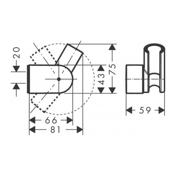 Держатель душевой лейки Hansgrohe Porter Vario 28328000 фото 2