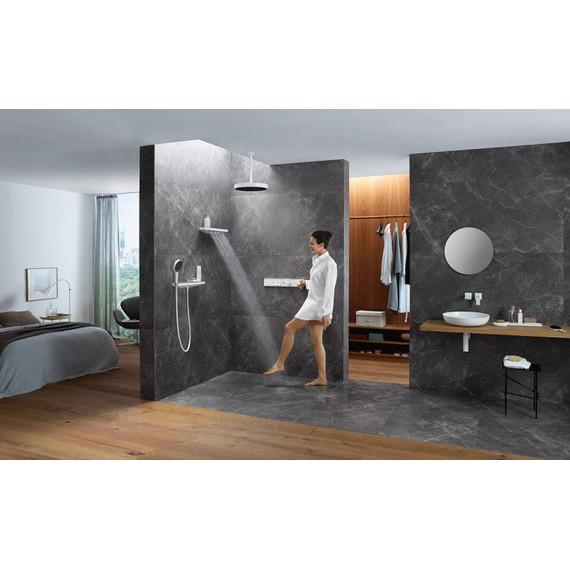 Шланговое подсоединение с держателем и полкой Hansgrohe Rainfinity 26843000 L фото 2