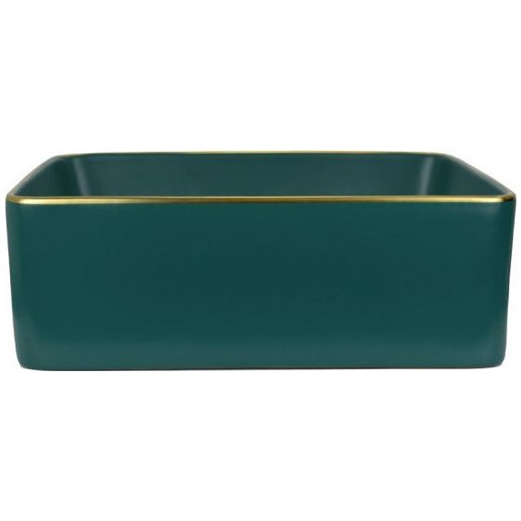 Раковина-чаша Bronze de Luxe 40 см 1063, зеленый/золото - 2 Раковина-чаша Bronze de Luxe 40 см 1063, зеленый/золото фото 2