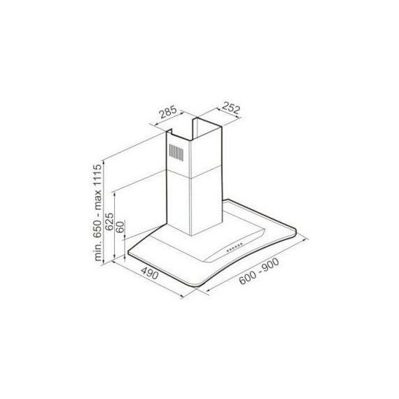 Вытяжка Korting KHC 9954 X фото 2
